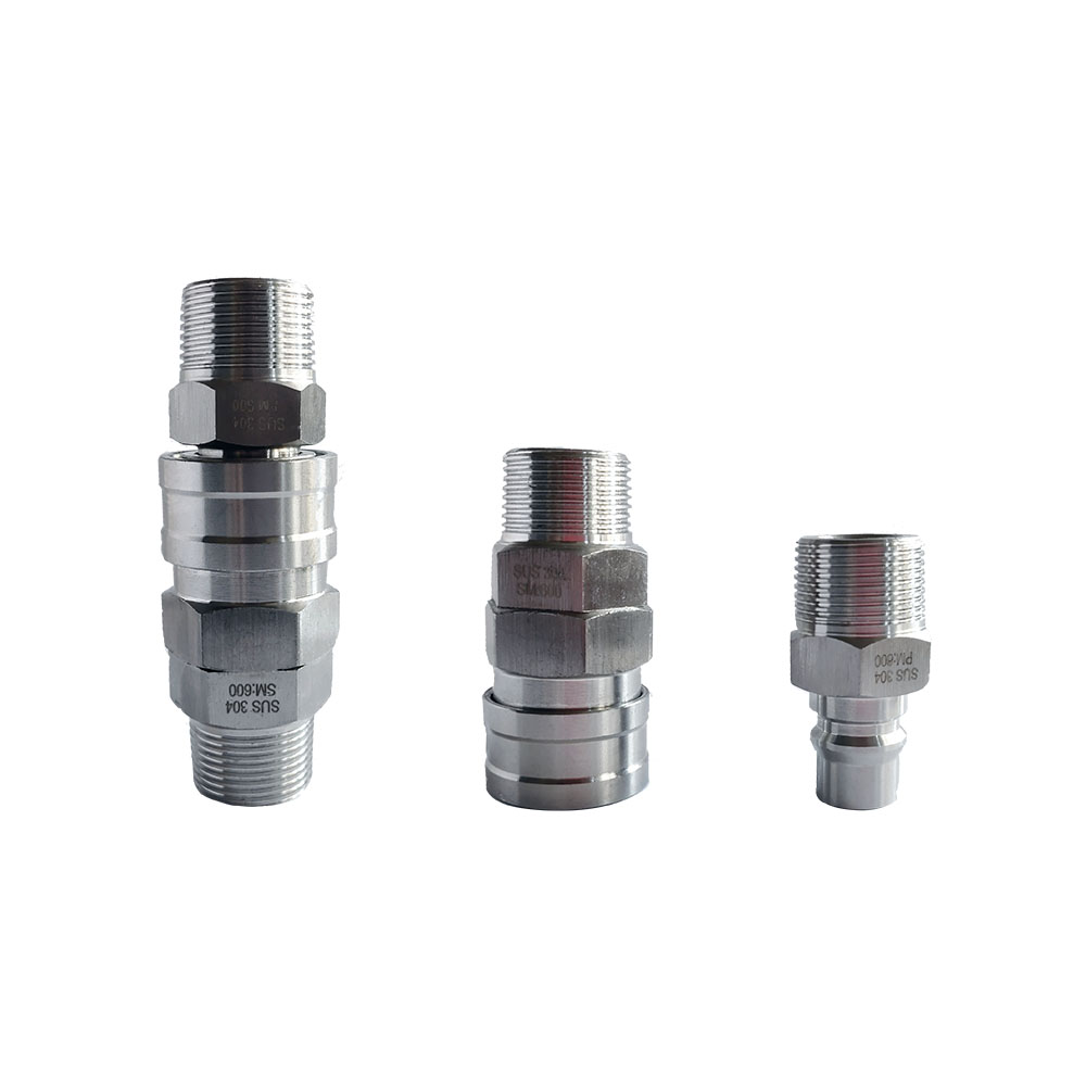 SUS304 (45# steel) air pipe quick connector SM/PM series